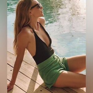 Pact Organics Beachside Linen Crochet Short